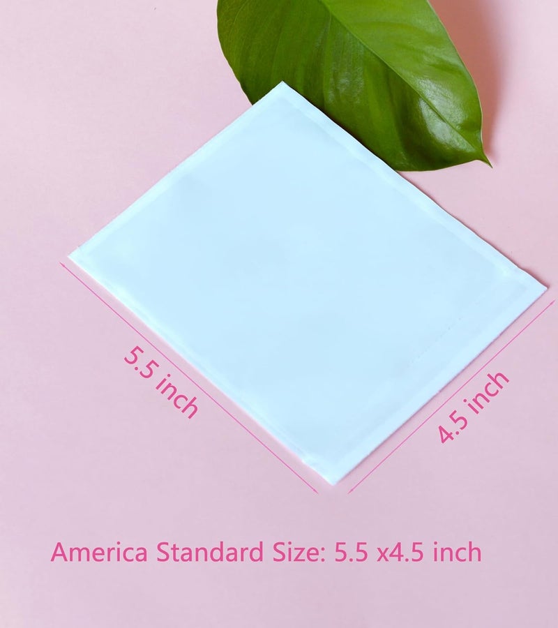 IN SAFE PACK 1000 PCS 4.5"x 5.5" Clear Self-Adhesive Packing List Envelopes - Shipping/Mailing Pouch Enclosed Bags for Packing Slips Invoice Label - Image 2